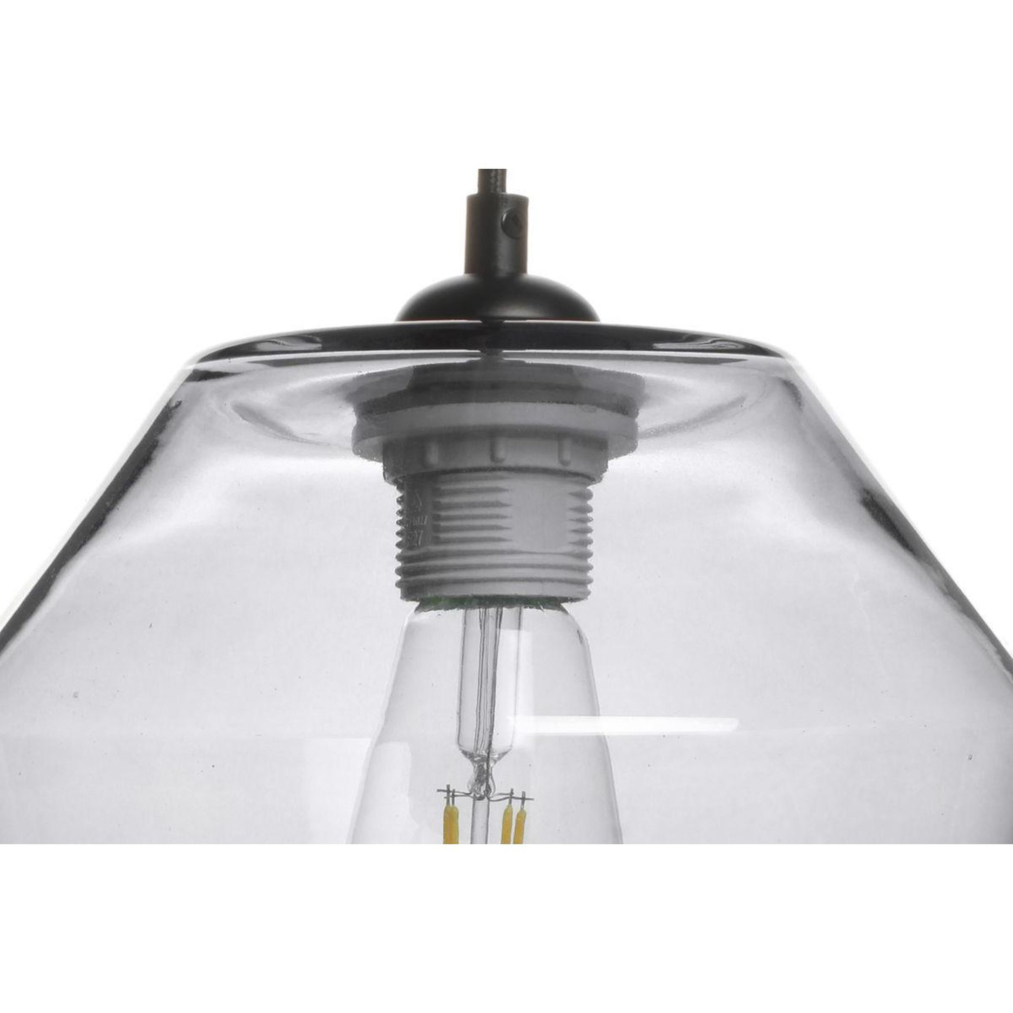 Voir la diapositive 3 : Paris Prix Lampe suspension en verre  planta  30cm gris