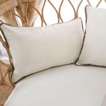 Paris Prix Coussin Déco  Natura  30x50cm Écru