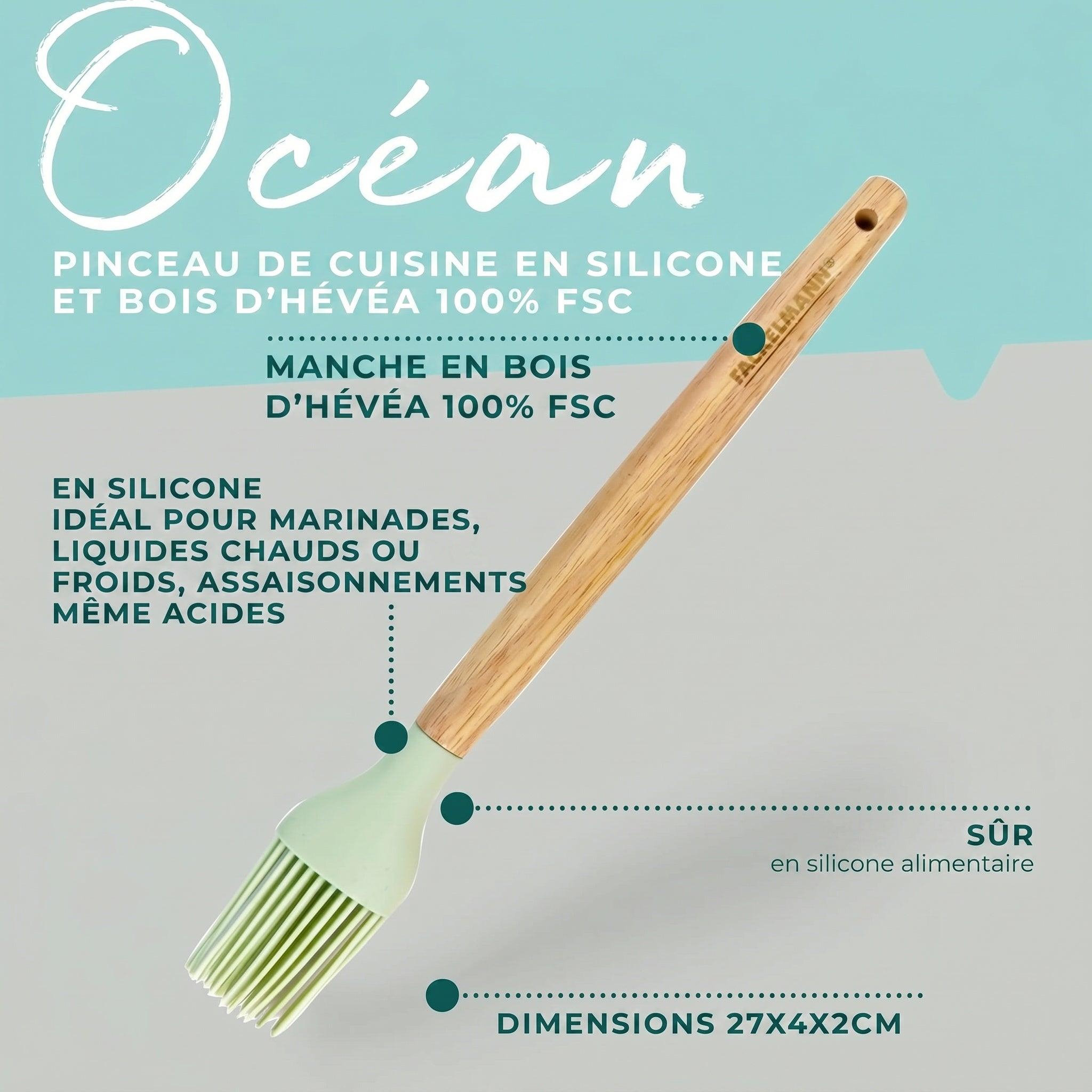 Voir la diapositive 4 : Fackelmann Pinceau de cuisine et pâtisserie en poils silicone fackelmann ocean