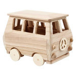 CREATIV COMPANY Mini-Van en bois 17 x 13 cm