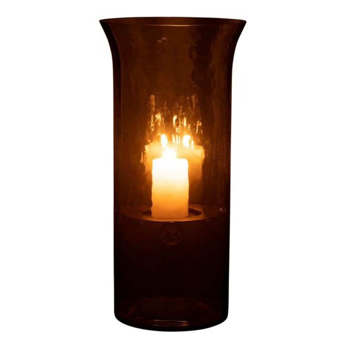 Paris Prix Bougeoir en Verre  Flou  40cm Transparent