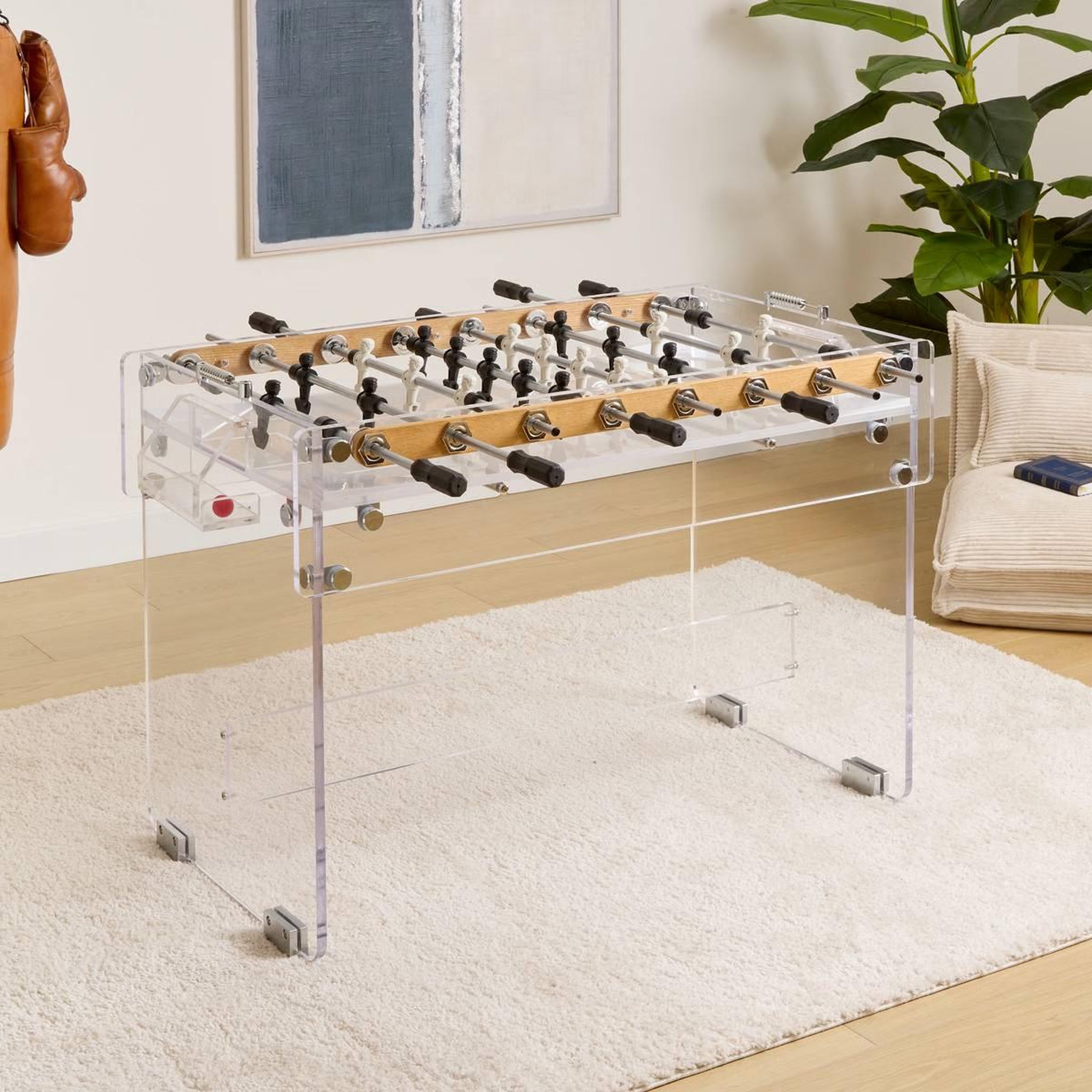 Voir la diapositive 6 : ATMOSPHERA Babyfoot Design  Lexie  143cm Transparent