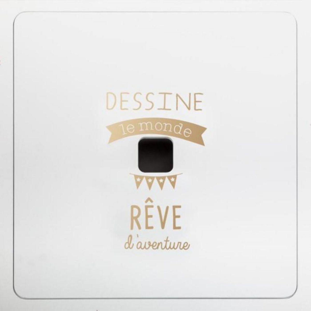 Atmosphera Kids Table Enfant & 2 Tabourets  Bac  57cm Or