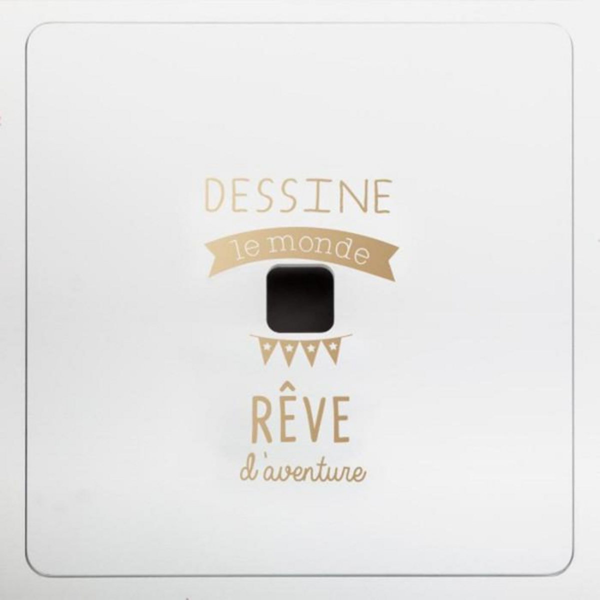 Atmosphera Kids Table Enfant & 2 Tabourets  Bac  57cm Or