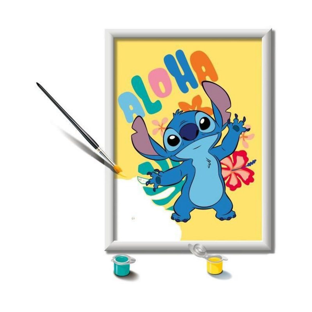 RAVENSBURGER CreArt Kids 18x24cm Stitch, Kit de peinture par numéros Numéro d'Art, Des 7 ans, 25844, Ravensburger