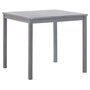 Voir la diapositive 1 : VIDAXL Table de jardin Gris 80x80x74 cm Bois d'acacia massif