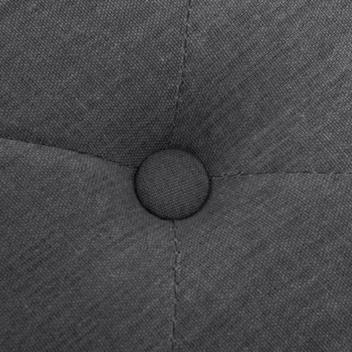 VIDAXL Banc Lin Bois solide 150x40x48 cm Gris fonce