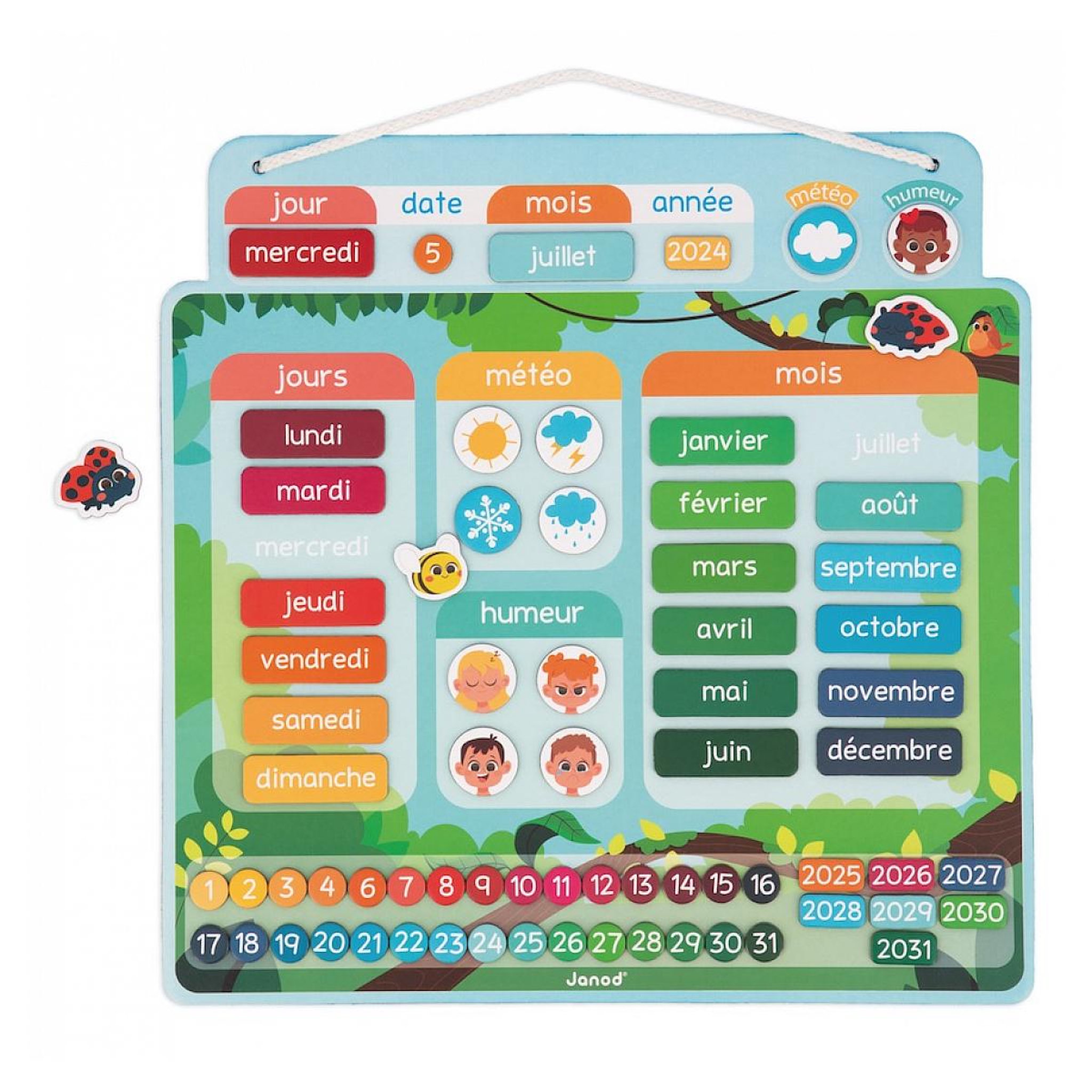 Voir la diapositive 2 : JANOD Calendrier Magnetique nouvelle version