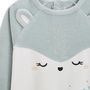 Voir la diapositive 3 : Petit Béguin Pyjama bébé 2 pièces en velours avec pieds Alma