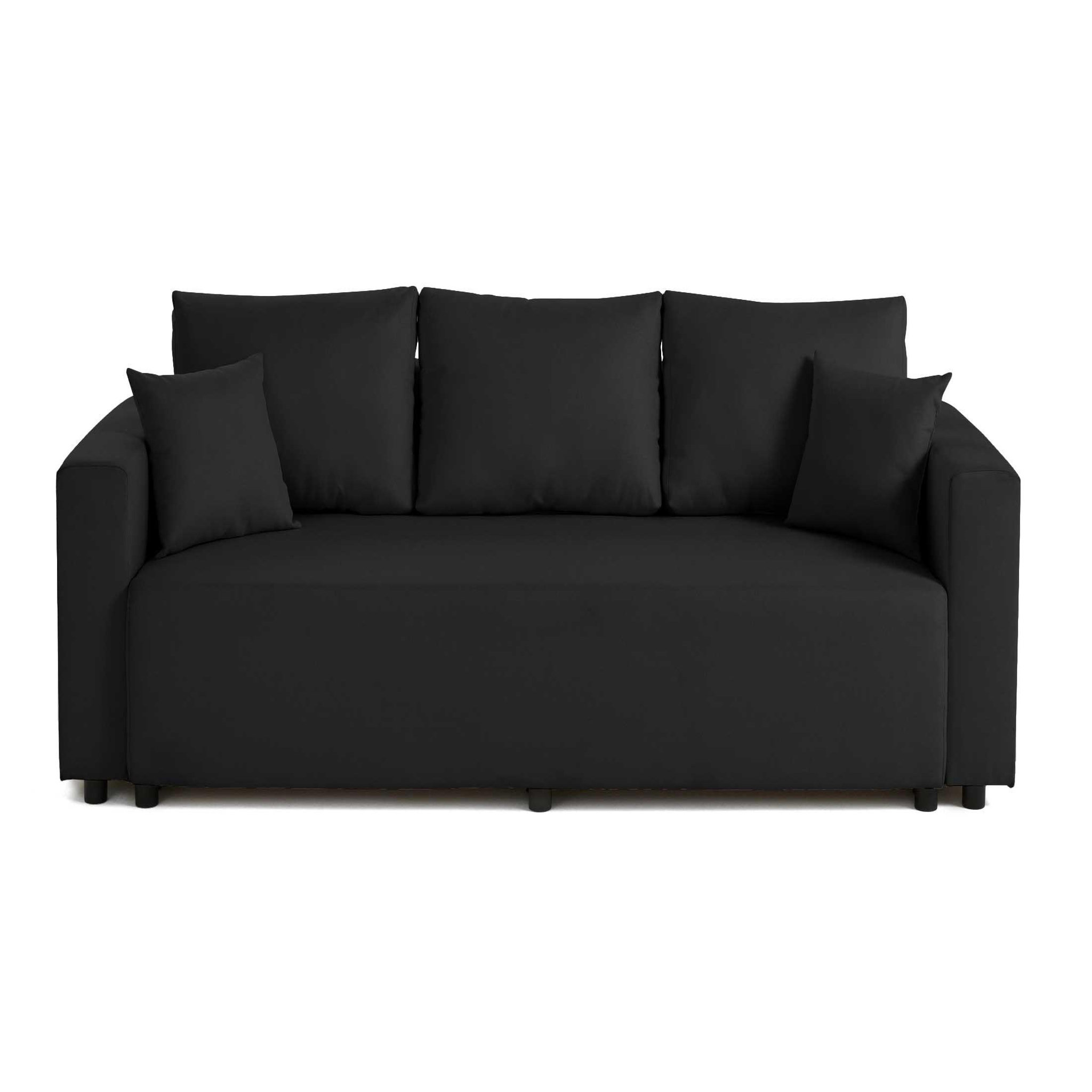 Voir la diapositive 1 : BEST MOBILIER Regala - canapé 3 places - convertible avec coffre - en tissu