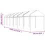 Voir la diapositive 6 : VIDAXL Belvedere avec toit blanc 13,38x2,28x2,69 m polyethylene