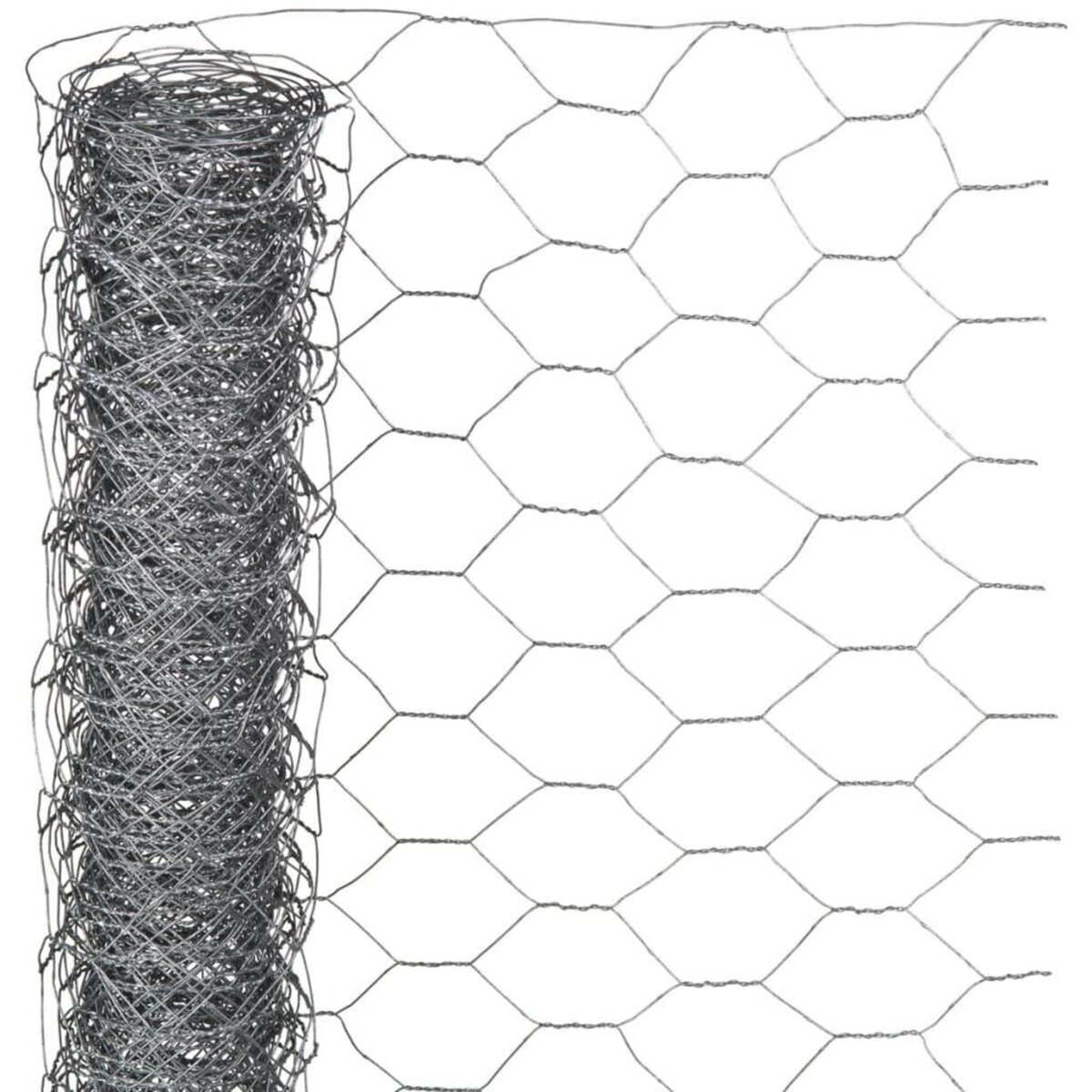 NATURE Nature Grillage metallique hexagonal 0,5 x 5 m 25 mm Acier galvanise