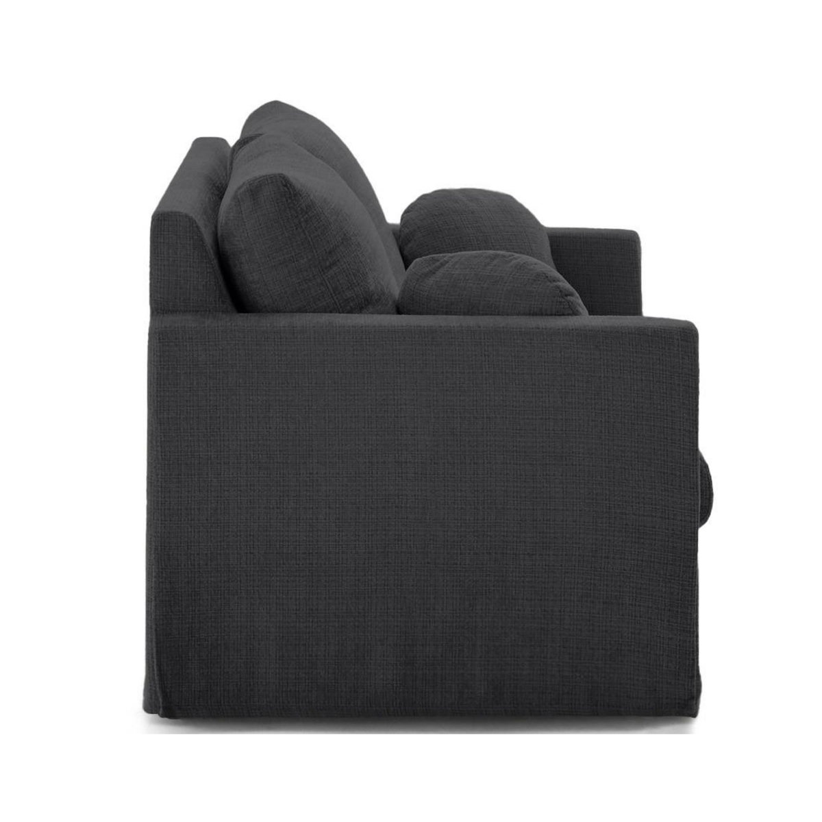 LISA DESIGN Serena - canapé droit déhoussable 2 places en velours texturé