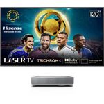 Hisense Vidéoprojecteur home cinéma 120L5ND Laser TV + écran ALR FRESNEL