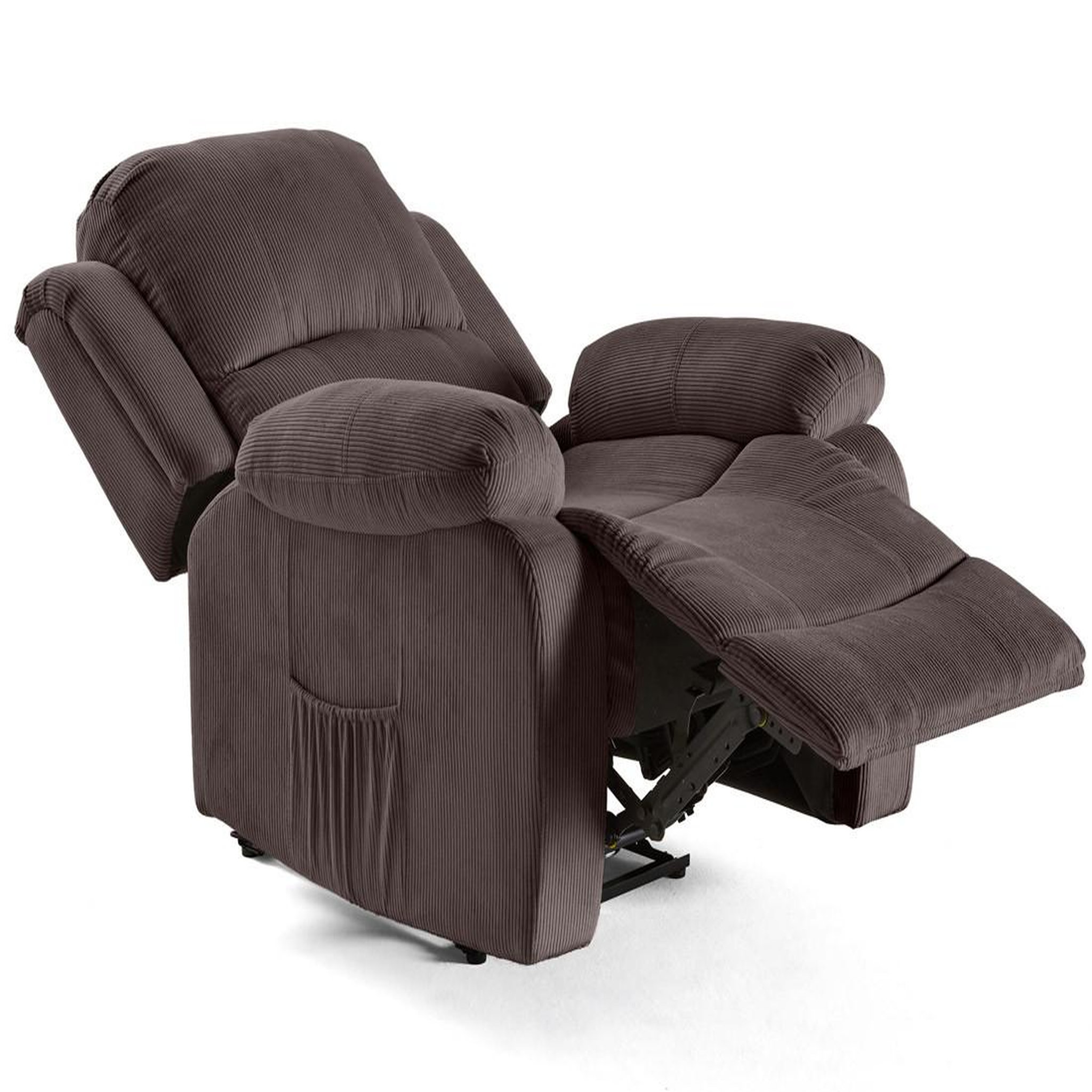 Voir la diapositive 3 : BEST MOBILIER Armand - fauteuil relax électrique en velours côtelé