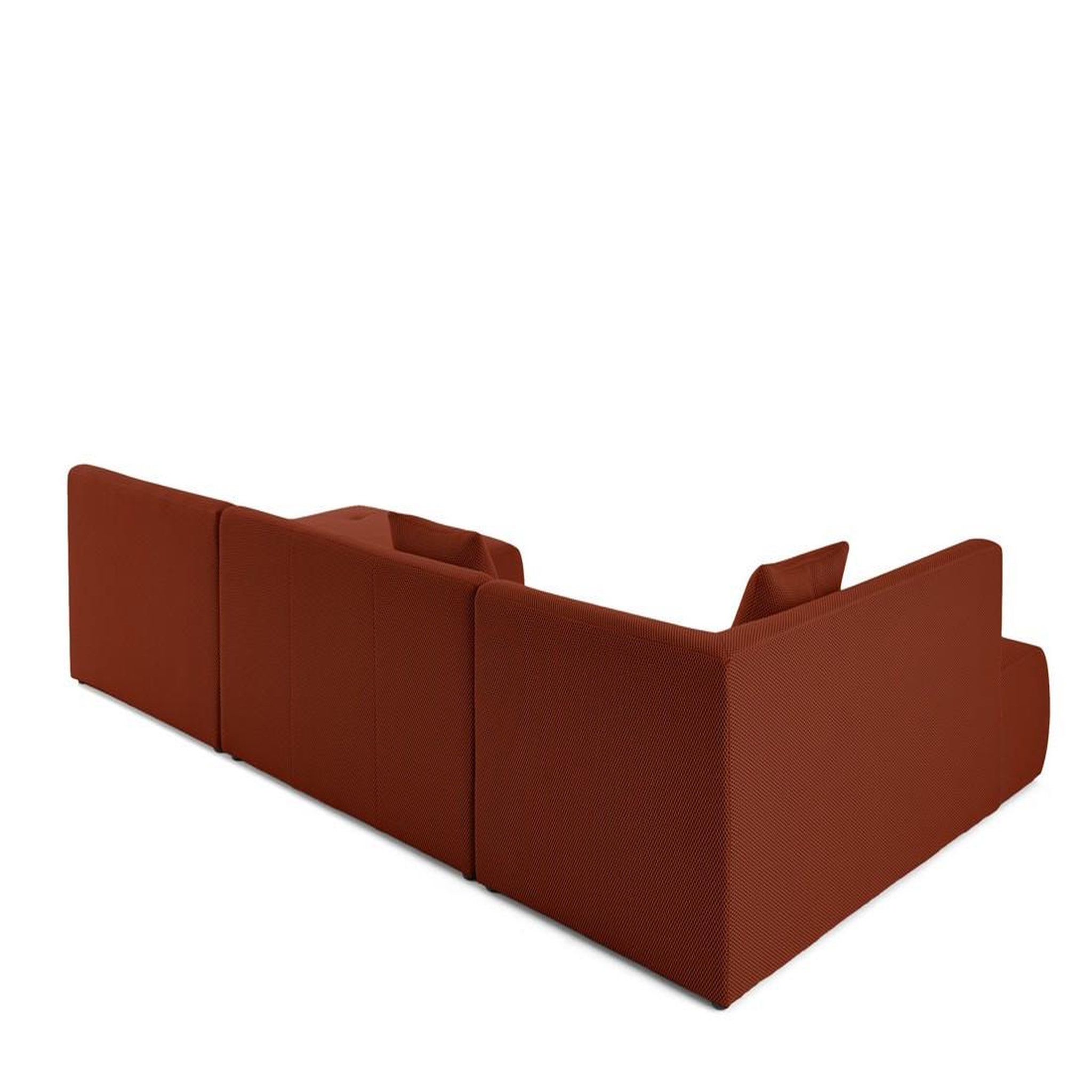 Voir la diapositive 4 : LISA DESIGN Onyx - canapé panoramique d'angle gauche - 7 places - en tissu mailles 3d