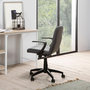 Voir la diapositive 3 : VS VENTA-STOCK Fauteuil de Bureau relevable et reclinable Teo matelassé avec Tissu Gris Foncé