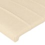 Voir la diapositive 5 : VIDAXL Tete de lit avec oreilles Creme 103x16x78/88 cm Tissu
