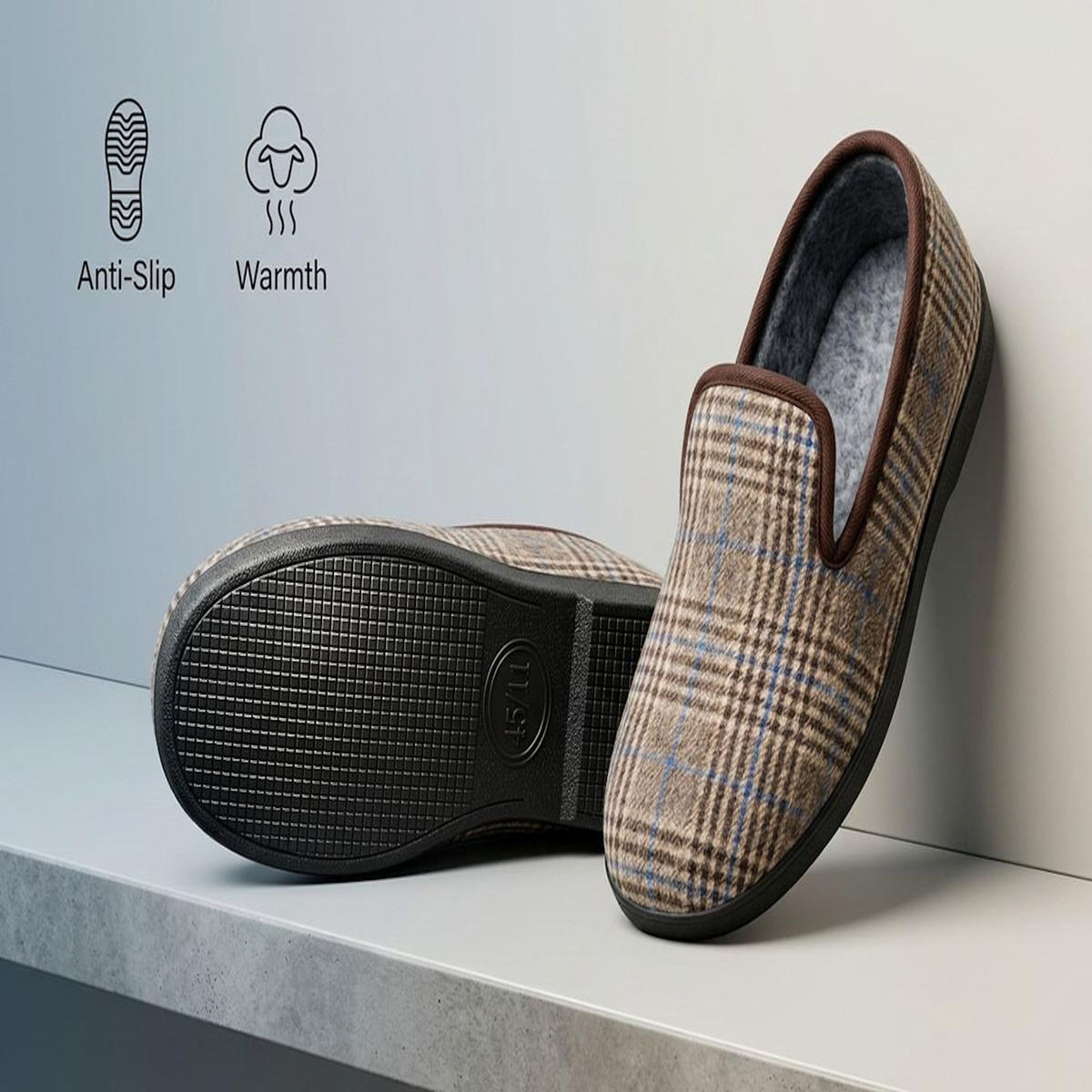 OZABI OZABI Pantoufles Homme Charentaises Chaudes Antidérapantes