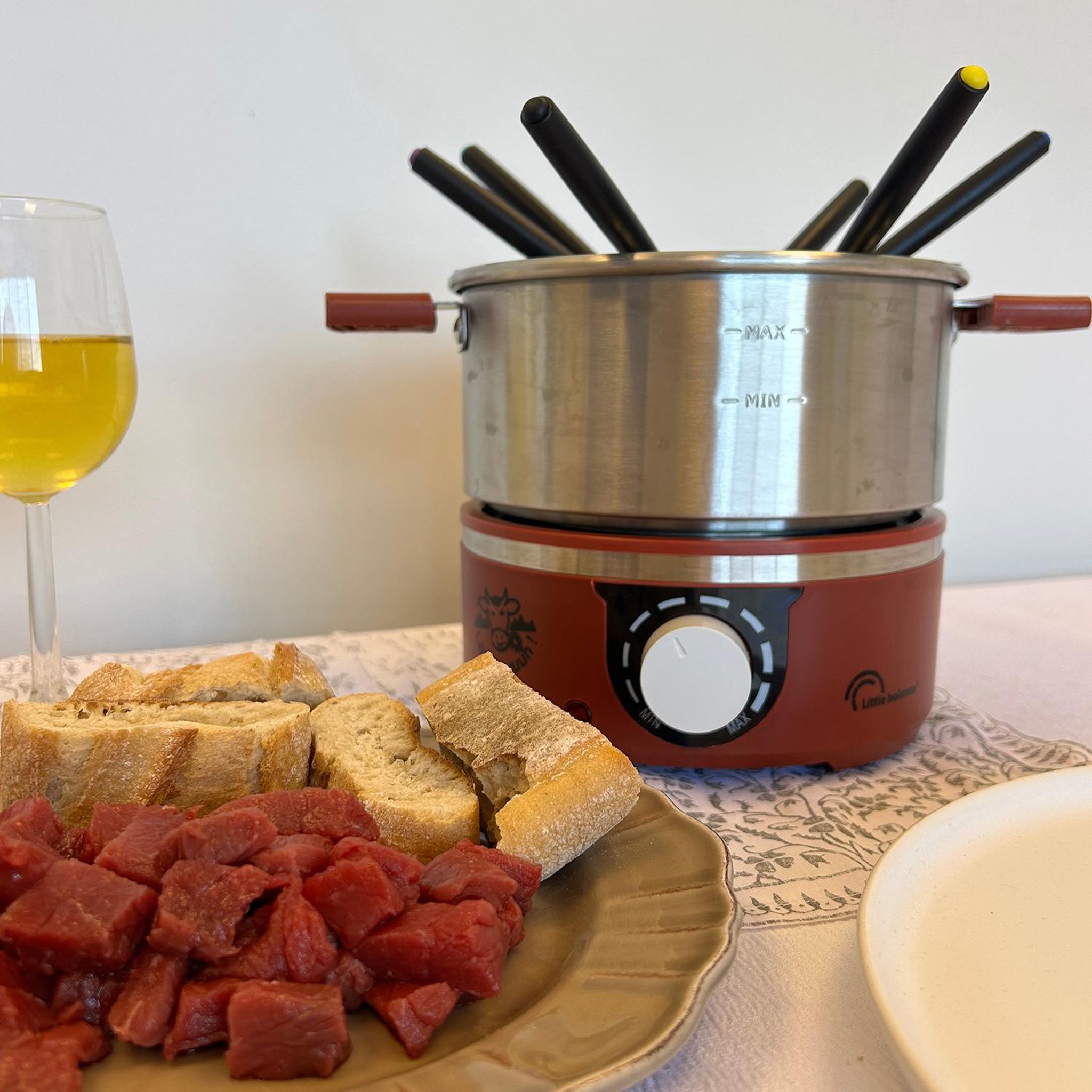 Voir la diapositive 5 : LITTLE BALANCE Service à fondue 6 personnes piment - 8962