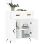 Voir la diapositive 4 : VIDAXL Buffet blanc 69,5x34x90 cm bois d'ingenierie