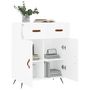 Voir la diapositive 4 : VIDAXL Buffet blanc 69,5x34x90 cm bois d'ingenierie