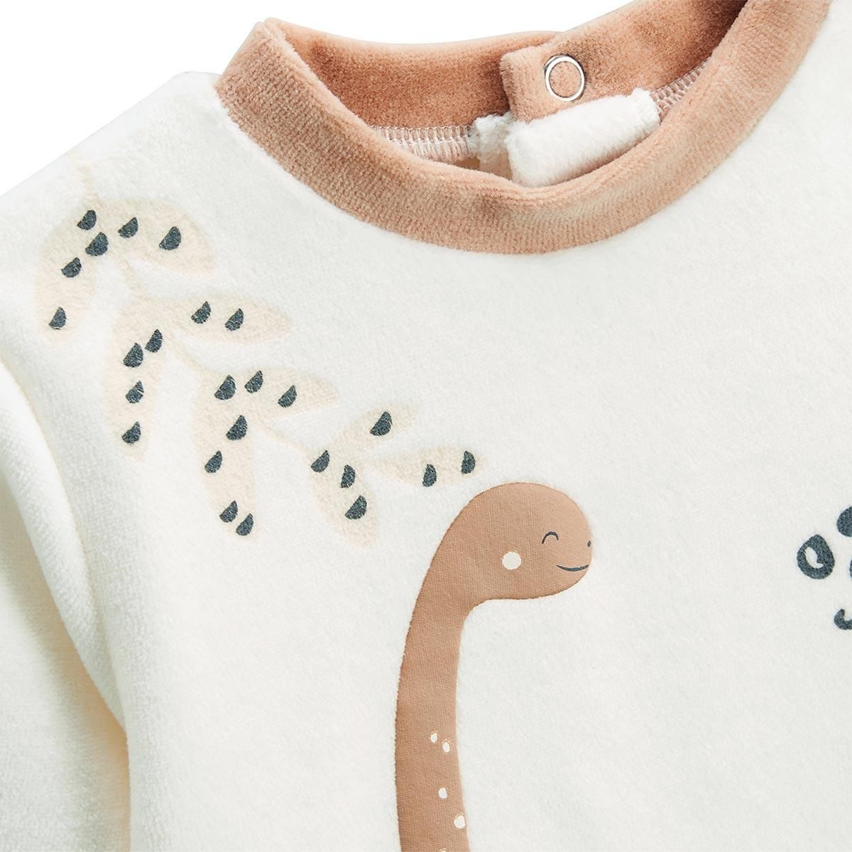 Petit Béguin Pyjama enfant 2 pièces en velours Nino