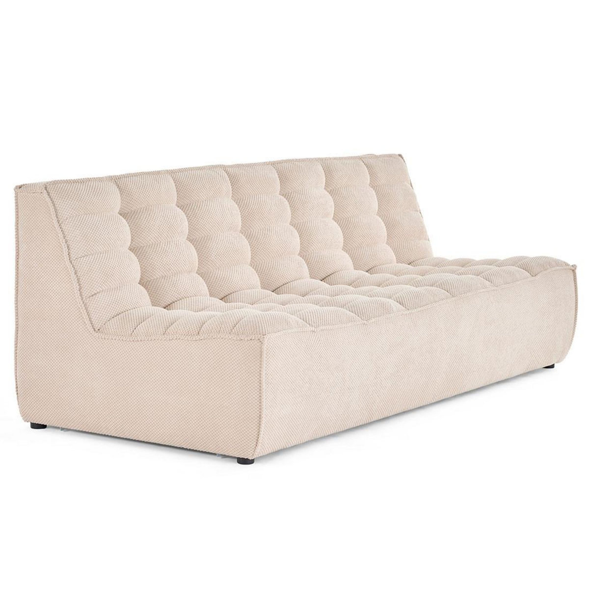 LISA DESIGN Ellie - canapé 3 places en velours texturé