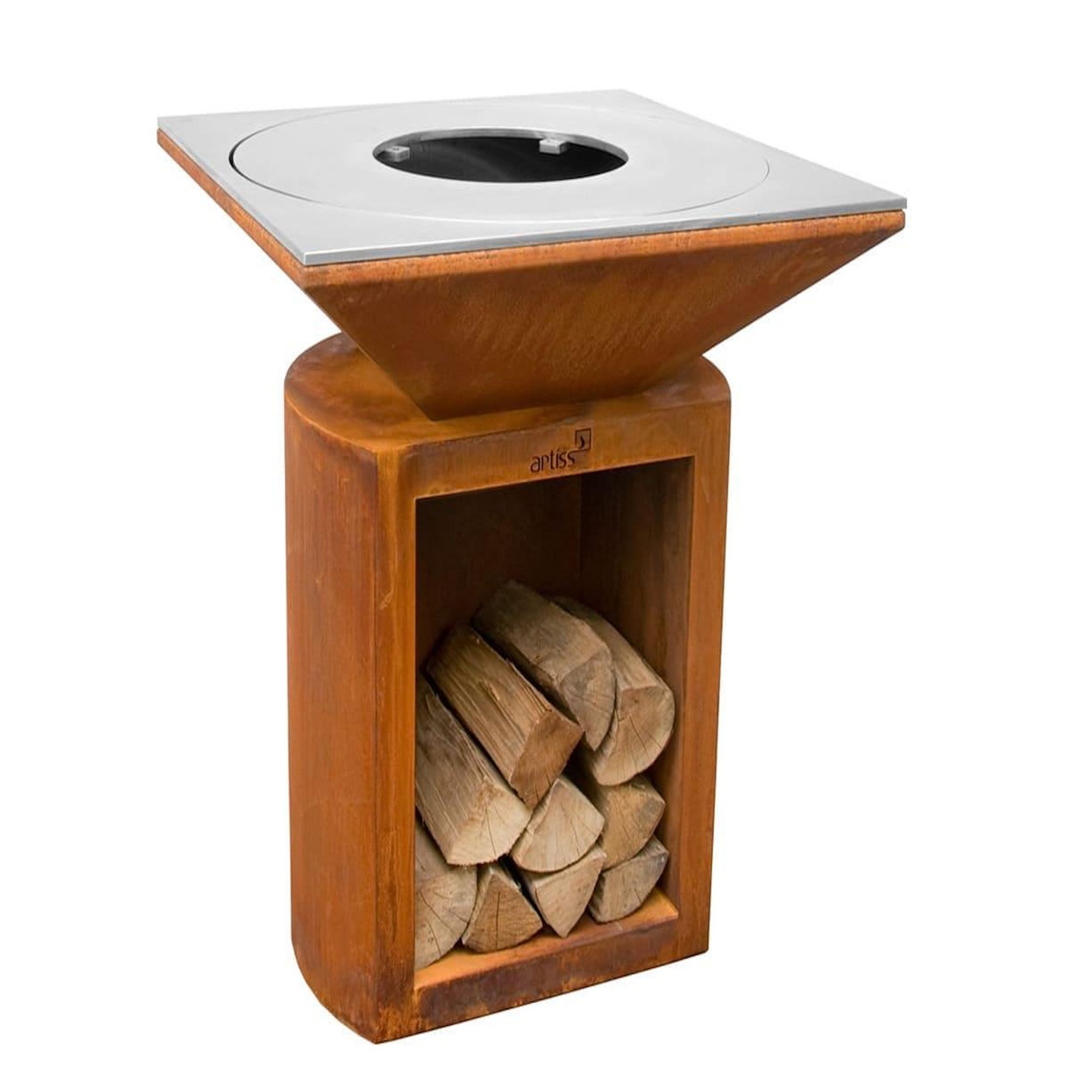 ARTISS DESIGN Brasero G2 Corten plaque de cuisson acier inoxydable alimentaire - Artiss