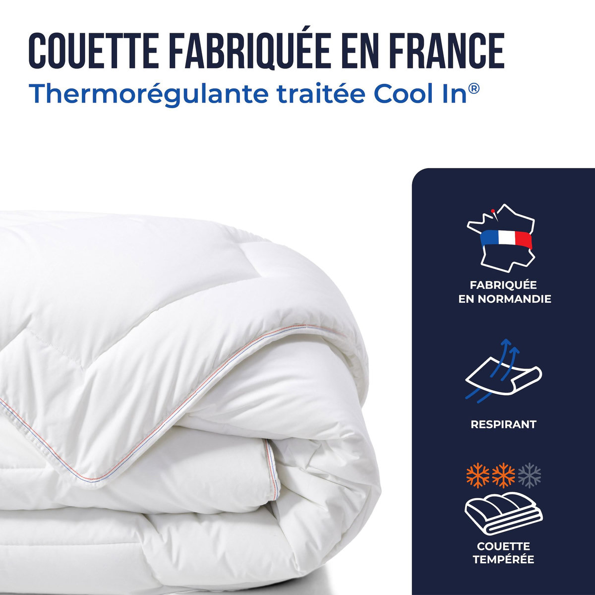 COLAS NORMAND Couette thermorégulante tempérée -240x220 cm