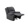 Voir la diapositive 2 : Fauteuil relax manuel HELENE tissu coloris gris anthracite