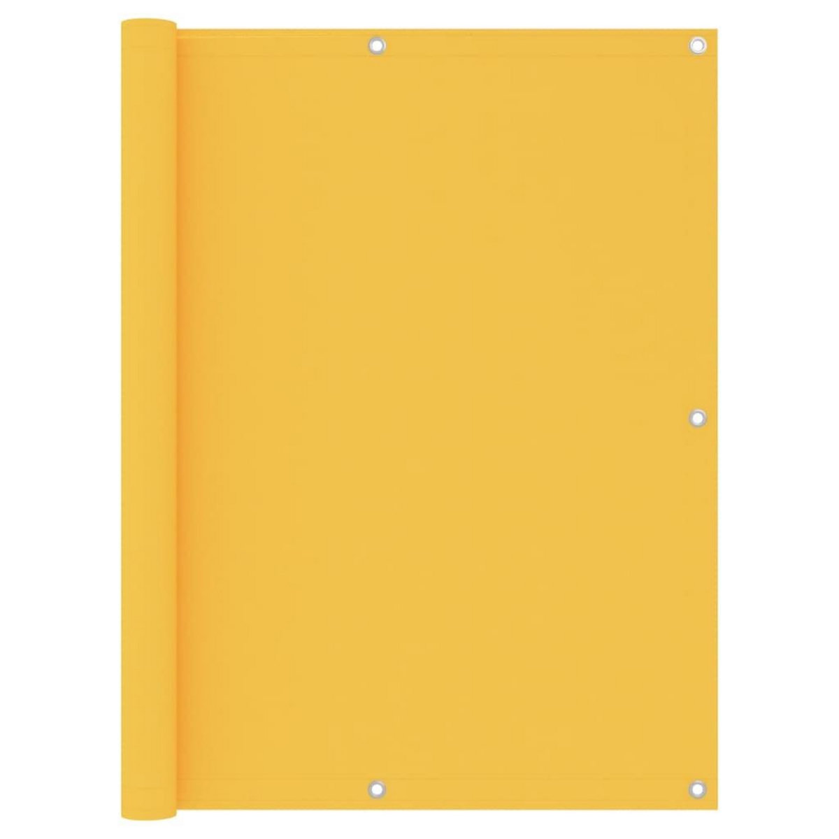 VIDAXL Ecran de balcon Jaune 120x400 cm Tissu Oxford