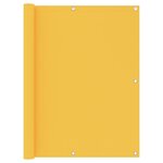 VIDAXL Ecran de balcon Jaune 120x400 cm Tissu Oxford