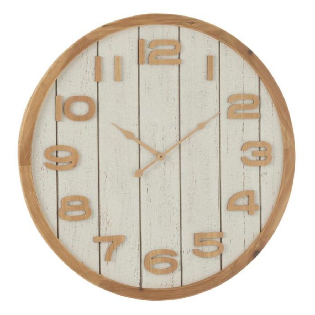 Paris Prix Horloge Murale en Bois  Beatriz  60cm Blanc & Naturel