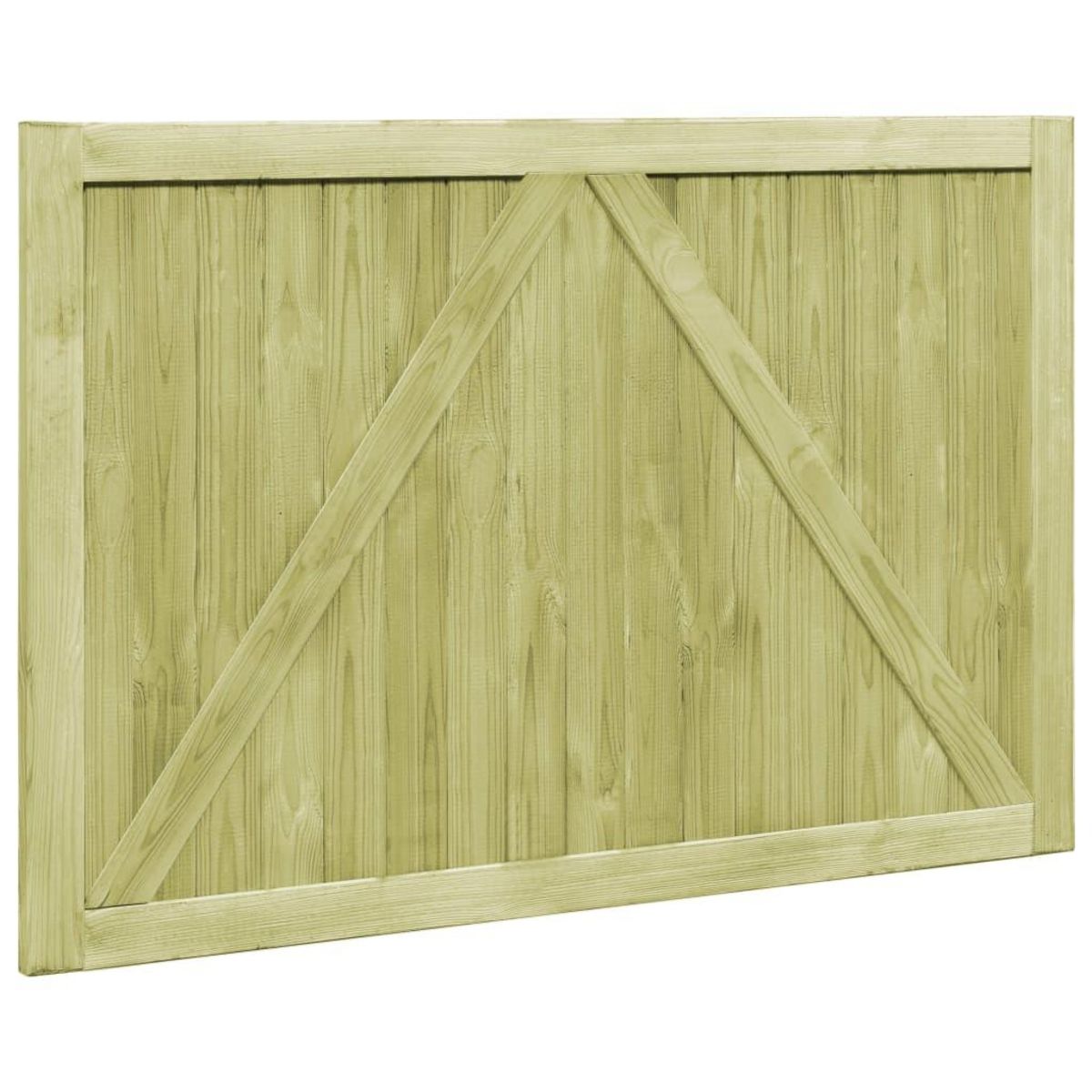 VIDAXL Portillons de jardin 2 pcs Bois de pin impregne 300x100 cm