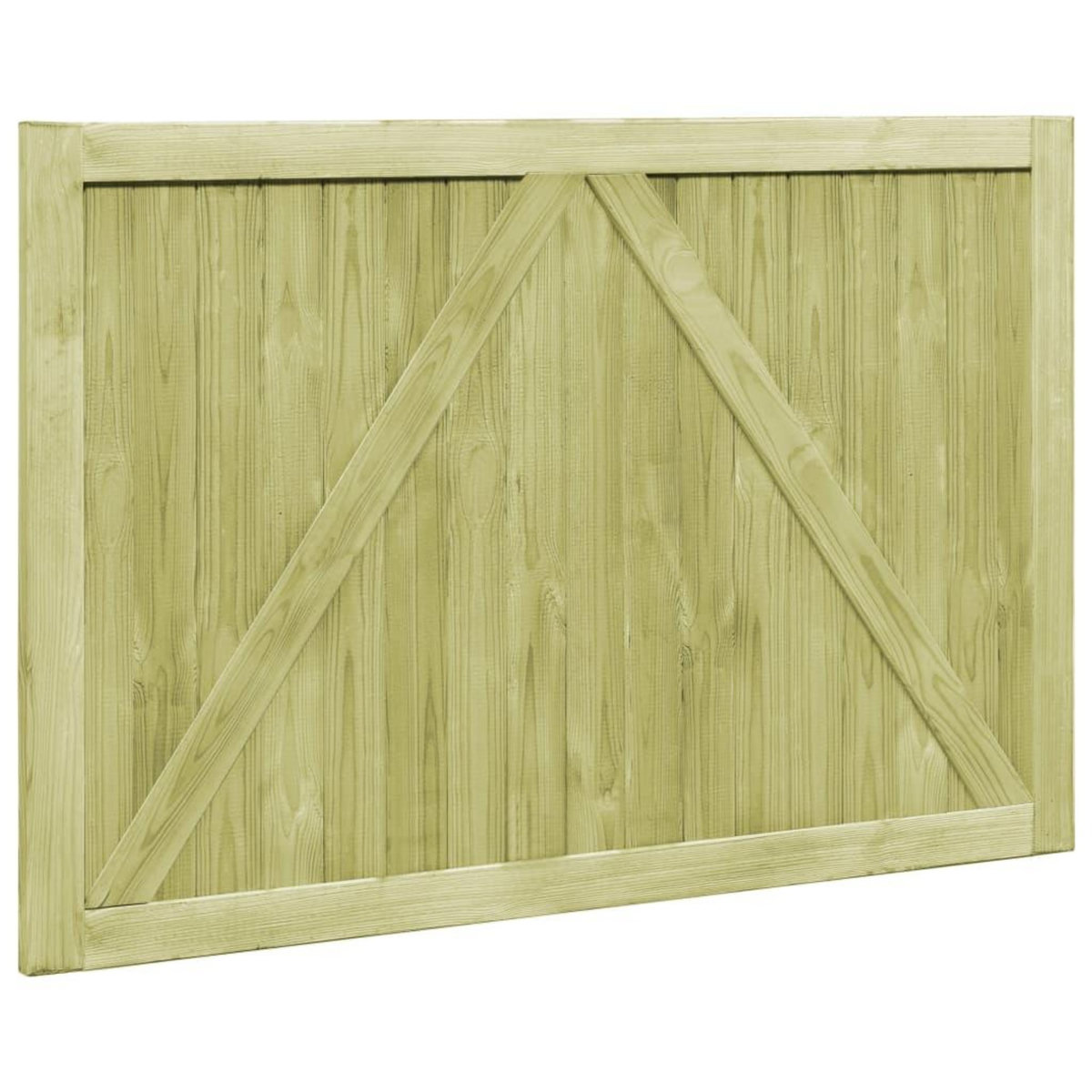 VIDAXL Portillons de jardin 2 pcs Bois de pin impregne 300x100 cm