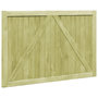 Voir la diapositive 5 : VIDAXL Portillons de jardin 2 pcs Bois de pin impregne 300x100 cm