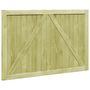 Voir la diapositive 5 : VIDAXL Portillons de jardin 2 pcs Bois de pin impregne 300x100 cm