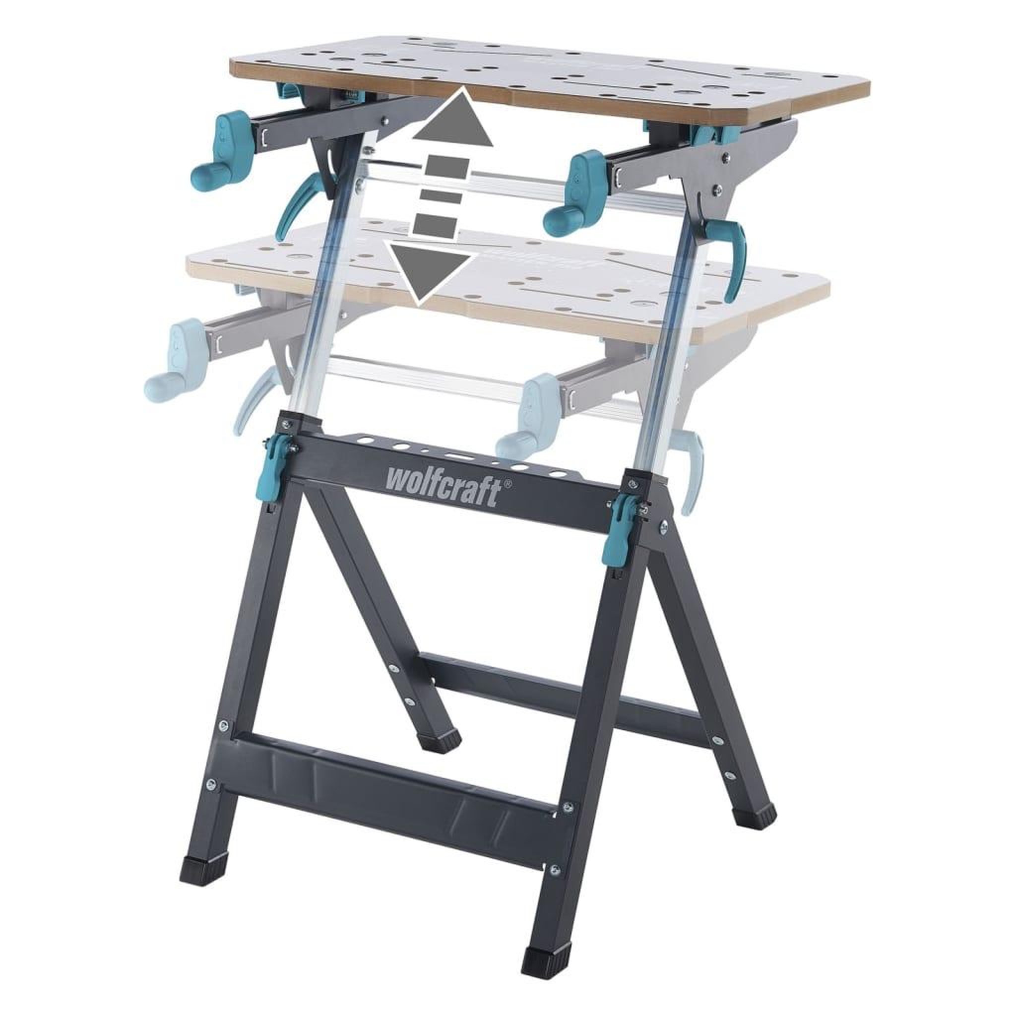 Voir la diapositive 4 : WOLFCRAFT wolfcraft Serrage et table de machine MASTER 750 ERGO