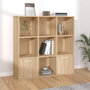 Voir la diapositive 1 : VIDAXL Bibliotheque Chene sonoma 98x30x98 cm Bois d'ingenierie