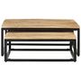 Voir la diapositive 3 : VIDAXL Tables gigognes 2 pcs Bois solide de manguier