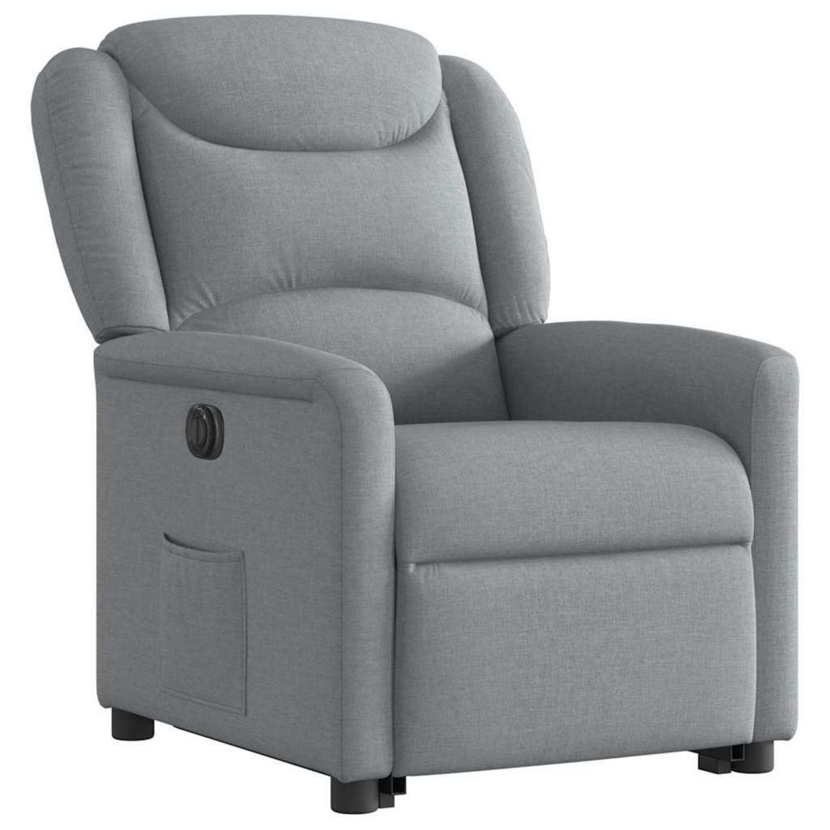 VIDAXL Fauteuil inclinable electrique gris clair tissu