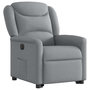 Voir la diapositive 4 : VIDAXL Fauteuil inclinable electrique gris clair tissu