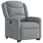 Voir la diapositive 4 : VIDAXL Fauteuil inclinable electrique gris clair tissu