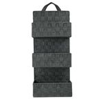 TOILINUX Rangement 3 niveaux à suspendre. Coloris disponibles : Rouge