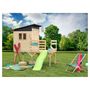 Voir la diapositive 2 : Soulet Cabane de jardin pour enfant avec toboggan - Bois - H2.46m - PORTLAND