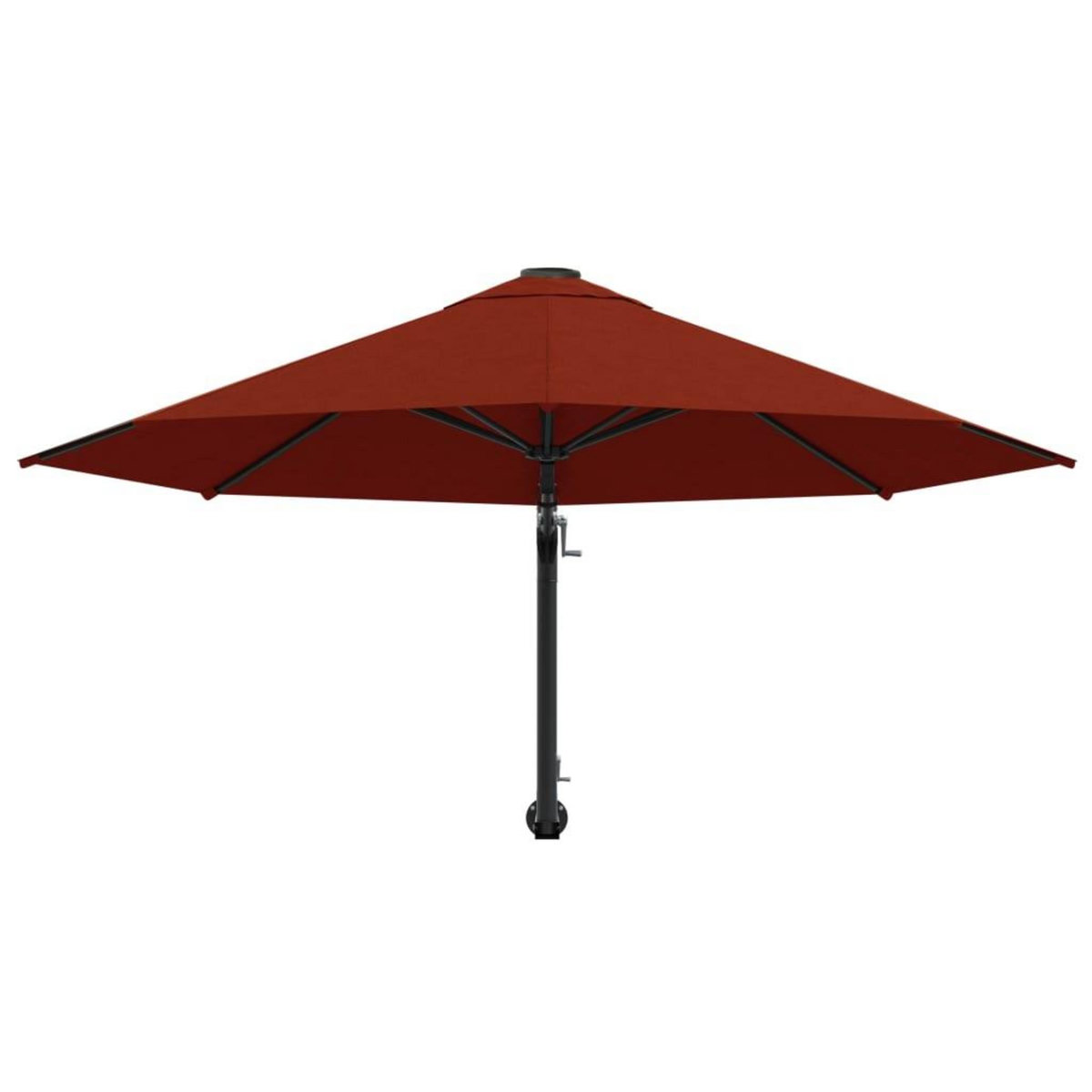 VIDAXL Parasol mural avec mat en metal 300 cm Terre cuite
