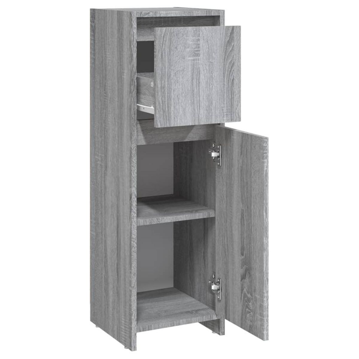 VIDAXL Armoire de bain Sonoma gris 30x30x95 cm Bois d'ingenierie