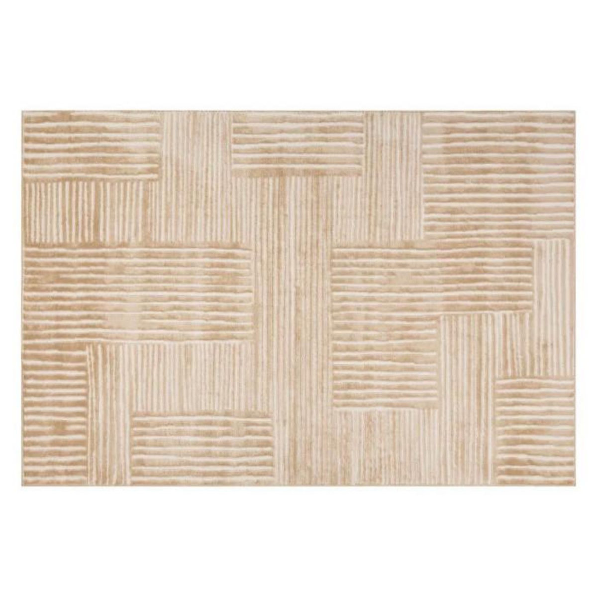 ATMOSPHERA Tapis Relief Déco  Jana  120x170cm Ivoire