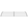 Voir la diapositive 2 : VIDAXL Auvent de porte Gris et transparent 200x75 cm PC